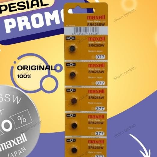 Baterai Jam Tangan 626 Maxell Sr626Sw