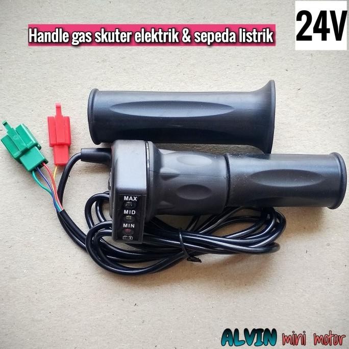 Handle Gas 24V Mr Jackie S898 S899 Scooter Listrik Skuter Elektrik Mr. Original