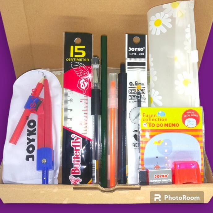 

gj-46 Paket Alat Tulis Set Anak Souvenir Sekolah Paket Atk 4 Murah