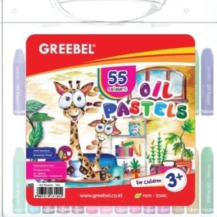 

Krayon Greebel Kids Oil Pastel Crayon 55 Color/ Warna