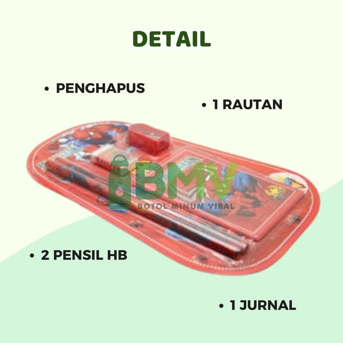 

OKK-1520 Alat Tulis Sekolah Set 6in1 Stationery set Perlengkapan Sekolah TK SD Sale