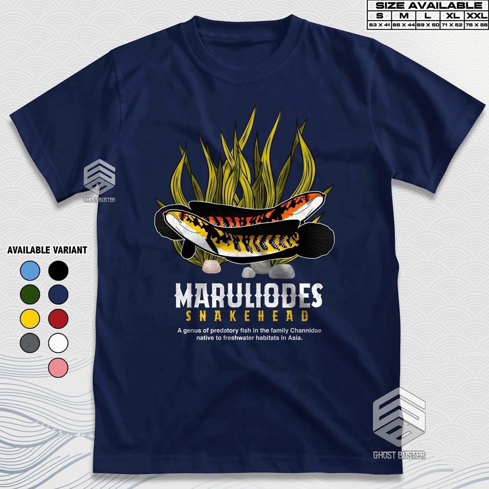 Promo Kaos Channa Maruliodes Snakehead Chana Predator Fish Baju Disto Pecinta Ikan Hias Tshirt Aquas