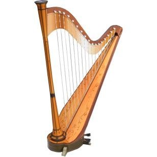 SPECIAL DIY Miniatur Papercraft Alat Musik Harpa