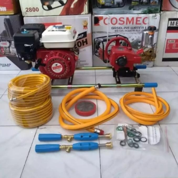 Mesin steam cuci motor bensin lengkap siap pakai