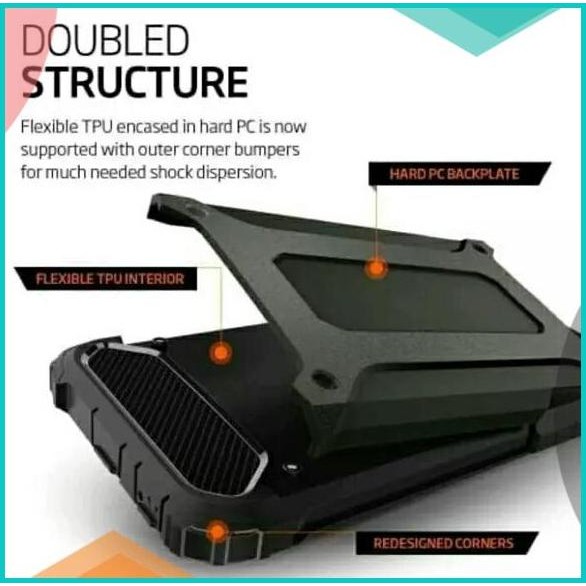 Robot For Oppo A71 Spigen Iron Case Casing Cover Hp BKN Motomo 140BZ4