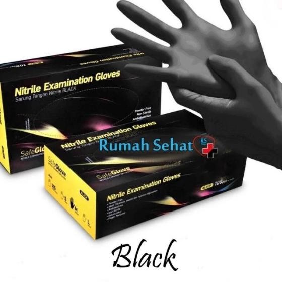 Sarung Tangan Latex Hitam Sarung Tangan Karet Nitrile