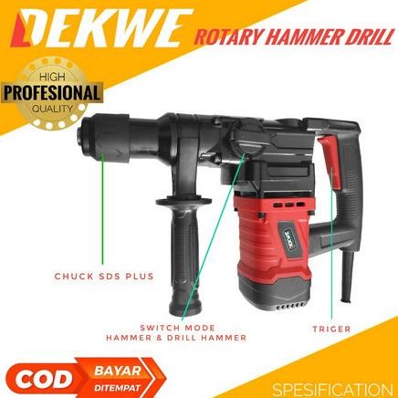 Mesin Bor Dekwe Beton Professional Rotary Hammer Kode Produk 55505