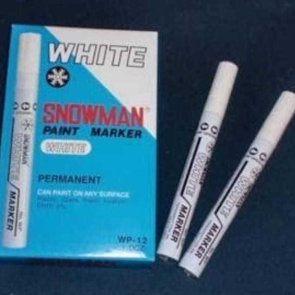 

Spidol Snowman White Marker Wp-12 @12 Pcs