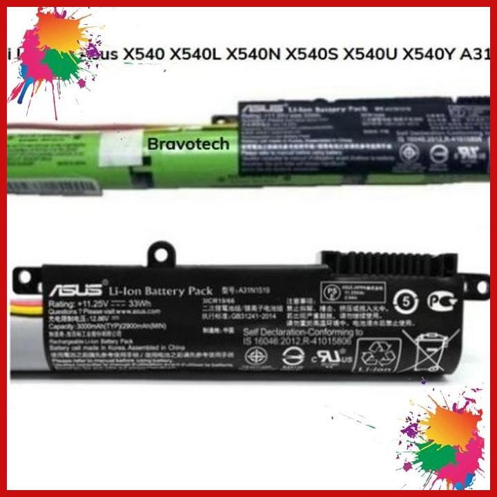 (BRAV) BATERAI LAPTOP ASUS X540 X540L X540N X540S X540U X540Y A31N1519 NEW