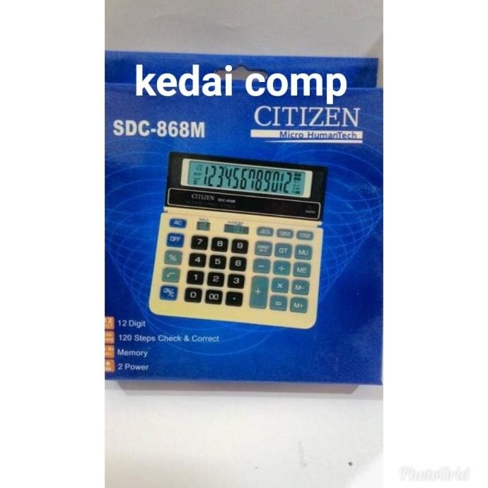 

MMA-1318 Kalkulator Citizen 868M 12 Digit / Calculator Berkualitas