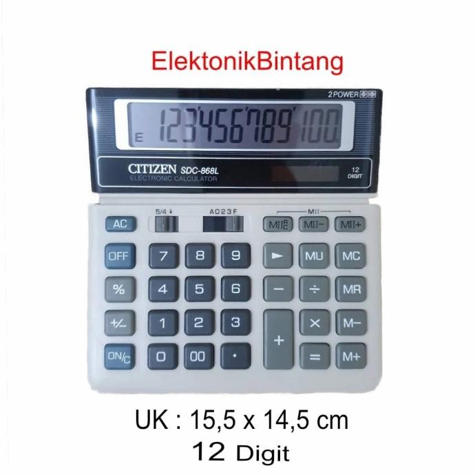 

Im31 Kalkulator Citizen SDC 868L - Kalkulator Sedang - Kalkulator 12 Digit Berkualitas