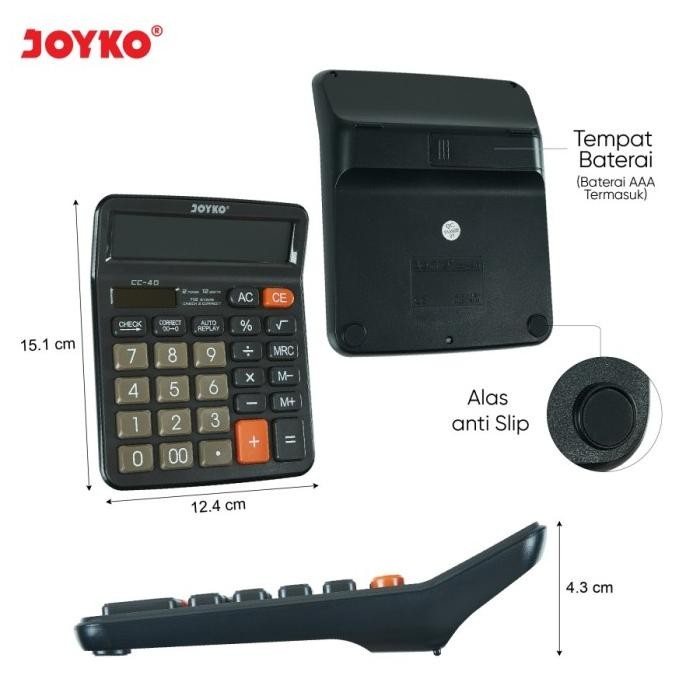 

Eh76 Calculator / Kalkulator Joyko CC-40 12 Digits Viral