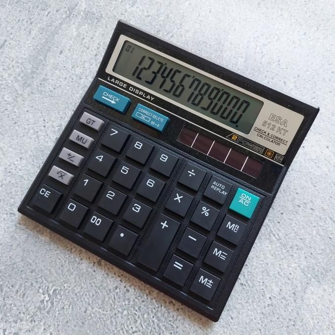 

dfg-88 Kalkulator Calculator Esa 512 Original 12Digits Check & Correct Termurah