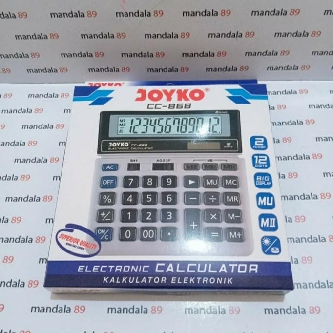 

Ox04 calculator 12 digit merk joyko CC-868 Terlaris