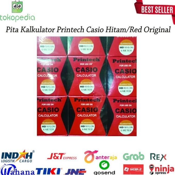 

Ox04 Pita Kalkulator Printech Casio Hitam/Red Original Termurah