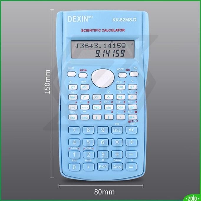 

TGC-1924 [zolo] DEXIN Kalkulator Sekolah Scientific Calculator 240 Function Hemat