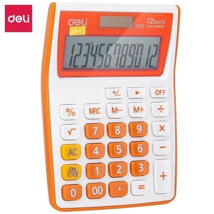 

fx-23 KALKULATOR 12 DIGIT KECIL POKET PORTABLE CALCULATOR DELI 1122 WARNA Terlaris