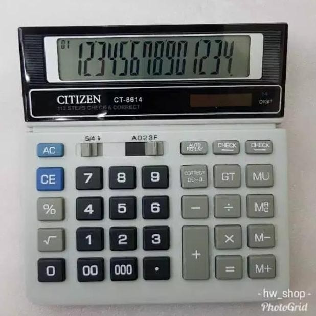 

If56 Kalkulator Citizen CT 8614 14 Digit Besar . Kalkulator 14 Digit Premium