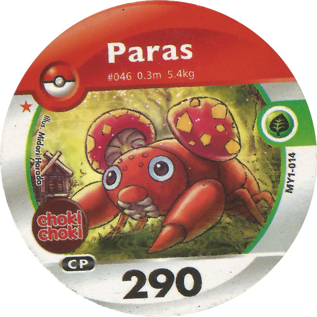 Kartu Pokemon Medalion Choki Choki Paras