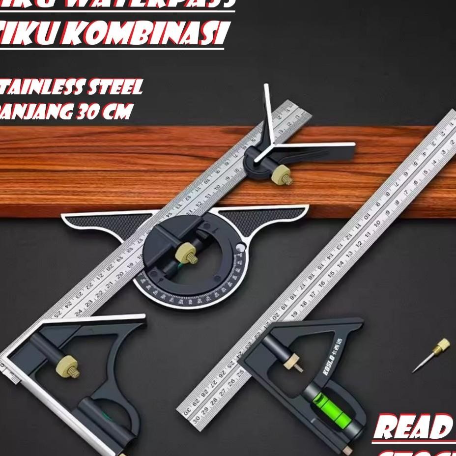 

Penggaris Siku L Wateass Kombinasi Square Ruler Sudut Presisi Ukur Geser Serbaguna Busur Derajat