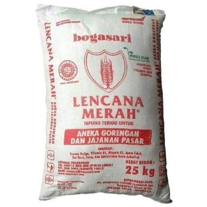 

Tepung Terigu Lencana Merah 25Kg Bal