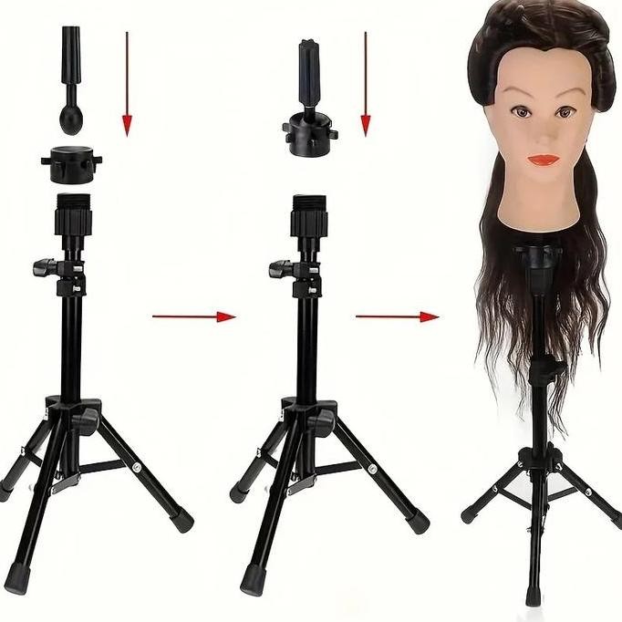Tripod Manekin Rambut Tripod Manekin Stand Manekin Kepala Untuk Memperbaiki Kepala Model Mannequin T