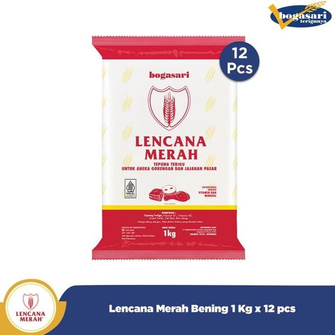 

Ctn - Bogasari Lencana Merah Bening 1 Kg
