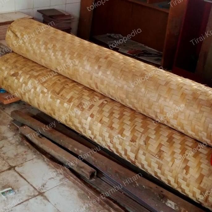 bilik gedek bambu anyaman kecil