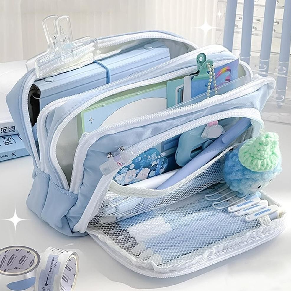 

Dgh-43 [Dotding] Tempat Alat Tulis Siswa Aesthetic - Tas Pensil Besar Material + Resleting Premium Desain Warna Solid/New Ultra Large Capacity Pencil Case Simple Stationery Box Minimalist Pen Pouch For Students School Stationery Supplies H390 Dgh-43