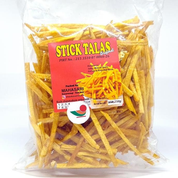 

=+=+=+] MAHASARI STICK TALAS 250gr | STIK BENTUL BENTOEL KELADI KERIPIK ASLI