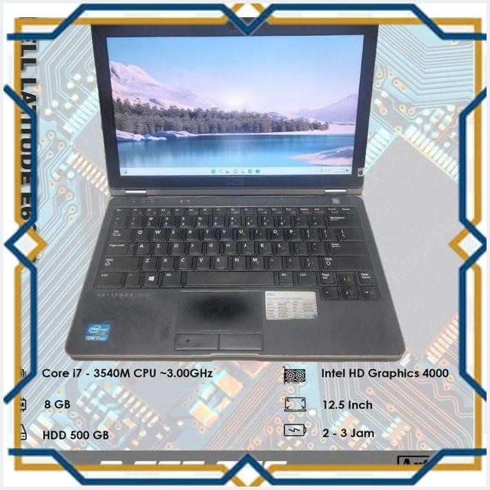 [ART] DELL LATITUDE E6230 - CORE I7 - RAM 8 GB - NORMAL SIAP PAKAI