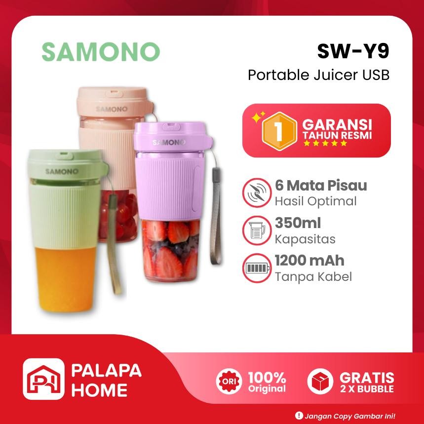READY STOK Samono Portable Juicer Tumbler USB SW-Y9 | Portabel Mini Blender Jus Buah Cordless Batera