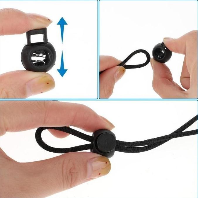 Stopper Tali Celana Isi 100 Penutup Ujung Tali Stopper Ujung Tali Stopper Tali Kecil