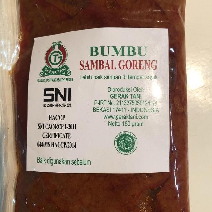 

JH8 Bumbu Gerak Tani Sambal Goreng 180gr