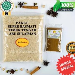 

JH8 PAKET SUPER BERAS BASMATI 1 KG + BUMBU Kebuli Briyani Kabsah Mandhi