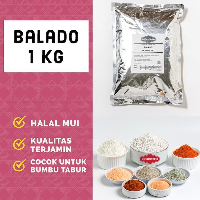

Bumbu Tabur Balado 1 Kg Ayam Taiwan | Balado Seasoning Taiwan Crispy