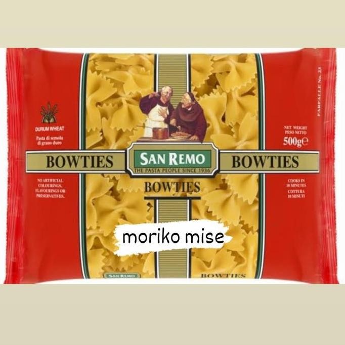 

(Expert) pasta san remo bowties 500 gr / bowties san remo pasta gluten free