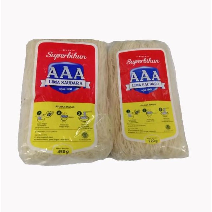 

(Expert) Super Bihun AAA Lima Saudara - 220gr / 450gr