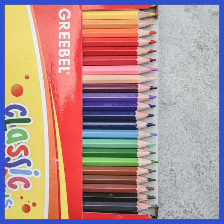 

( SEKOLAH / LUKIS ) PROMO PENSIL WARNA GREEBEL 24 WARNA / CLASSIC COLOUR PENCILS (SENI / MENGGAMBAR / ART / KERAJINAN ) GOOD QUALITY