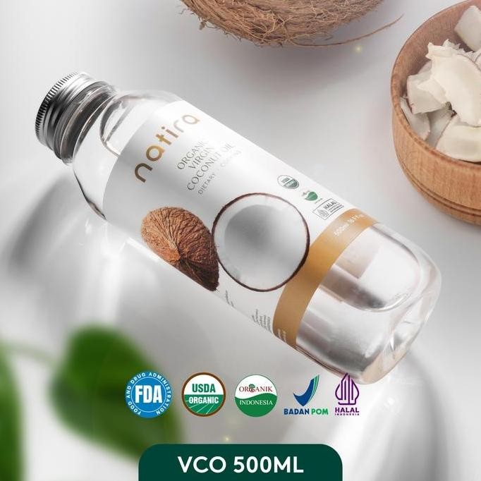

JH8 Natira Organic Virgin Coconut Oil (VCO) Natira 500ml VCO Minyak Kelapa Alami
