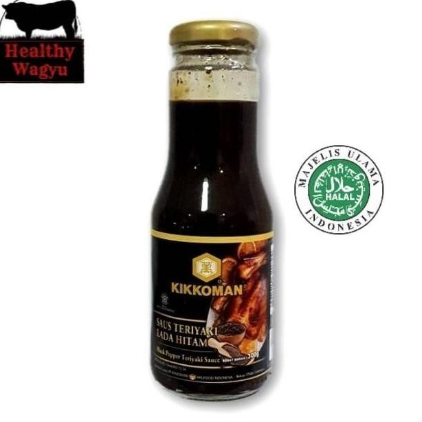 

JH8 Kikkoman Saus Teriyaki Lada Hitam halal 300 gr | Blackpepper Teriyaki