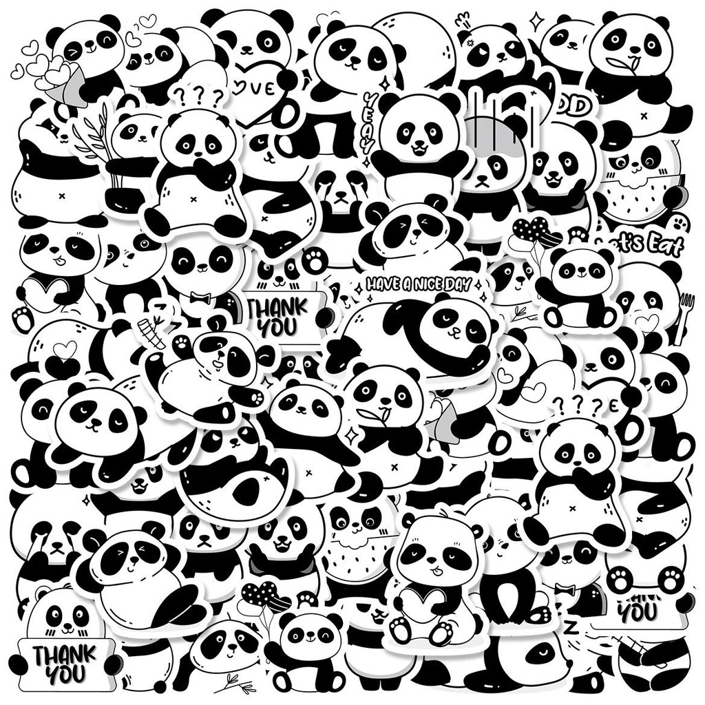 

30Pcs Cute Red Panda Cartoon Graffiti Stickers Decorated Notebook Water Cup Diary Guitar Classic Toy Stationery Pvc Decals