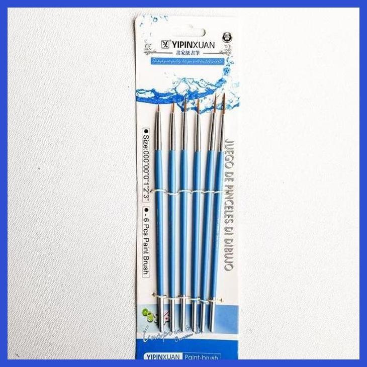 

( SEKOLAH / LUKIS ) COD KUAS LUKIS YIPINXUAN SET SIZE 000 - 3 / YIPINXUAN CC284 PAINT BRUSH SE (SENI / MENGGAMBAR / ART / KERAJINAN ) PRIVASI AMAN