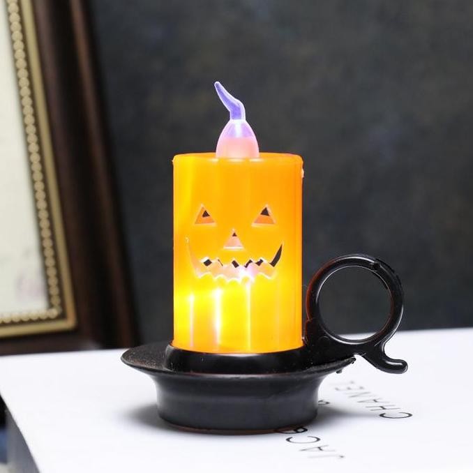 LAMPU LILIN CANGKIR TENGKORAK LENTERA LAMPU MEJA LABU PUMPKIN LANTERN