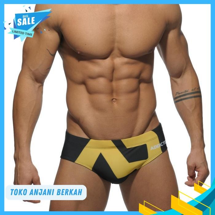 ADDICTED MEN SWIMWEAR SWIM PANT CELANA RENANG PRIA BLACK ADSK / ADDICTED MEN SWIMWEAR SWIM PANT CELA