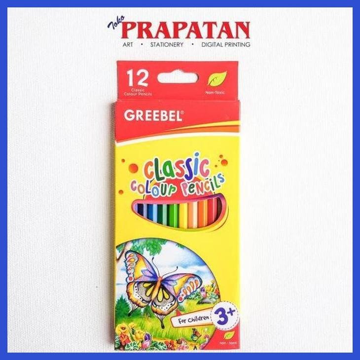 

( SEKOLAH / LUKIS ) DISCOUNT PENSIL WARNA GREEBEL 12 WARNA / CLASSIC COLOUR PENCILS (SENI / MENGGAMBAR / ART / KERAJINAN ) PACKING AMAN