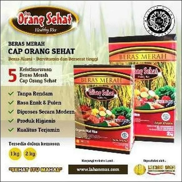 

(Expert) BERAS MERAH CAP ORANG SEHAT 2kg / BERAS MERAH / BERAS MERAH 2kg