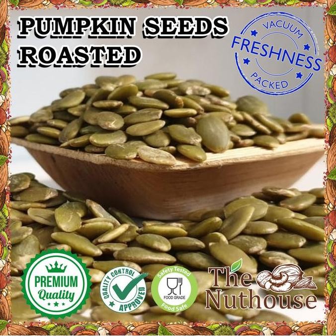 

JH8 500gr Pumpkin Seeds Roasted / Biji Labu Kupas Panggang (Oven)