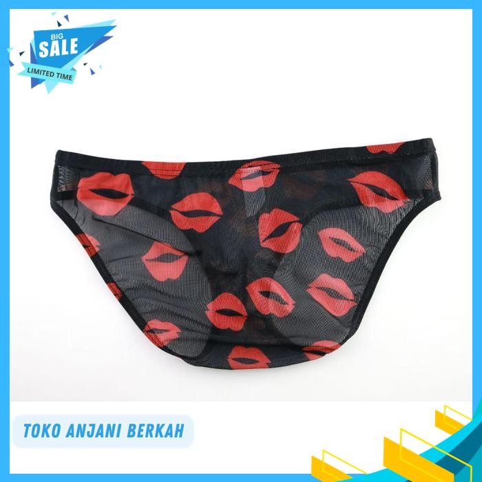 TRANSPARENT MEN BRIEF PRIA CELANA DALAM TRANSPARAN PRIA BLACK XKK / TRANSPARENT MEN BRIEF PRIA CELAN