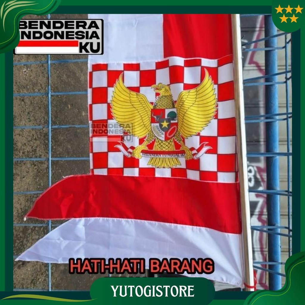 Umbul Umbul 4Meter Garuda / Umbul Merah Putih Dirgahayu Sale